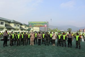 Kodim 0624/Kab Bandung Adakan Apel Gelar Pasukan Pengamanan Pilkada 2020