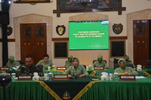 Ketua Persit KCK Daerah III/Slw, Gelar Pertemuan Gunakan Zoom Meeting