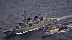 Latihan Bersama TNI AL dengan JMSDF di Perairan Natuna Utara