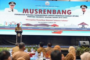 Pjs Bupati Soppeng, Idhan Kadir Hadiri Acara Musrembang Perubahan RPJMD Provinsi Sulawesi Selatan.