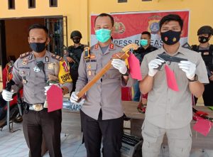 Melakukan Penyerangan Dengan Kekerasan Di PT BJS, Tiga Otak Pelaku Penyerangan Dan 10 Rekannya Ditangkap.