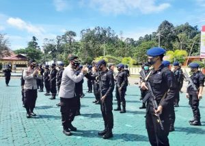 Kapolres Morowali Utara, Lepas Personel BKO Brimob Polda Kalbar