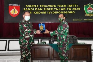 Hadapi Ancaman Cyber, Kodam IV/Diponegoro Gelar MTT Sandi dan Cyber
