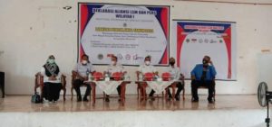 Deklarasi Aliansi LSM dan PERS Wilayah 1 Meliputi Kecamatan.Pitumpanua, Keera, dan Sajoangin.