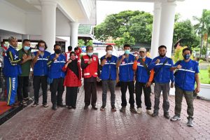 Bupati Sidrap Lepas Relawan ke Sulawesi Barat