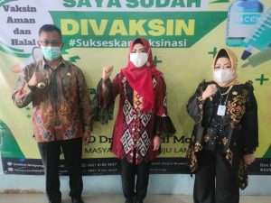 Bupati Tanggamus Ikuti Kick Off Vaksinasi Tahap ke 2 Provinsi Lampung