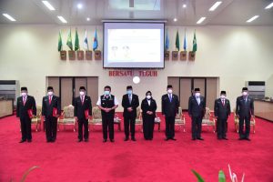 Gubernur Sumsel Serahkan Serahkan SK Penunjukan Tujuh Pelaksana Harian Bupati