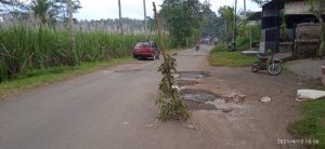 Jalan Protokol Wilayah Bandarangin Sumberejo Pagak Rusak Parah