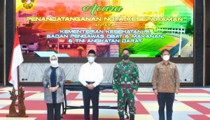 Menkes, Kasad dan Kepala BPOM Tandatangani Nota Kesepahaman Penelitian