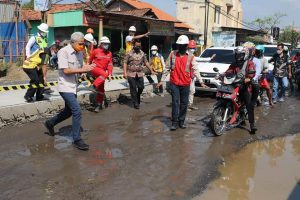 Ganjar Cek Pembangunan Flyover Ganefo Mranggen; Sudah Berjalan 12 Persen