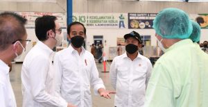 Kunjungan Presiden RI, Joko Widodo: Saya Bangga Dengan Provinsi Jatim Yang Mempunyai Perusahaan Eskpor di Lamongan