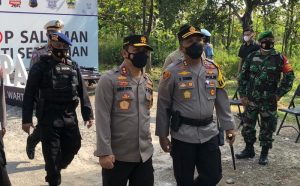 Ke Wonogiri, Kapolda Jateng Cek Pelaksanaan Ops Ketupat Candi Tahun 2021 di Pos Pam Terpadu Nambangan