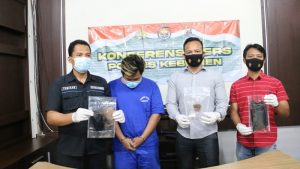 Tak Jadi Untung Malah Buntung, Pemuda Diamankan Polisi dengan BB 6,69 Gram Tembakau Gorila