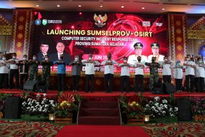 Plh Bupati OKU Hadiri Acara Launching Sumselprov-csirt Tahun 2021