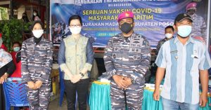 Pangkalan TNI AL Palu Dapat Apresiasi Bupati Poso Terkait Pelaksanaan Serbuan Vaksinasi
