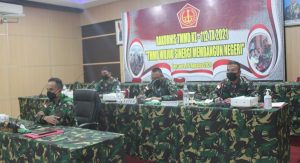 Kasdam Cendrawasih hadiri Rakornis TMMD ke-112 TA 2021