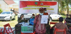 Dukung program Pemerintah, Kodam XVII/Cenderawasih, gencarkan serbuan vaksinasi Covid -19