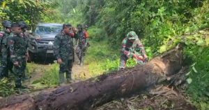 Danrem 132 Tadulako Tinjau Langsung Pembangunan Jembatan di Kabupaten Parigi Moutong