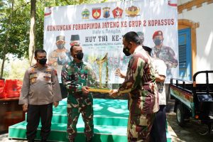 Semarak HUT TNI Ke-76, Pangdam IV/Diponegoro Dan Forkopimda Jateng Kunjungi Markas Grup 2 Kopassus