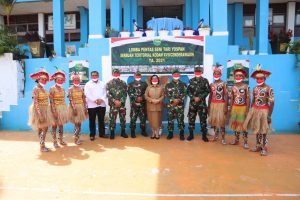 Tingkatkan Kebersamaan Dengan Generasi Muda, Kodam XVII/Cenderawasih Gelar Lomba Pentas Tari