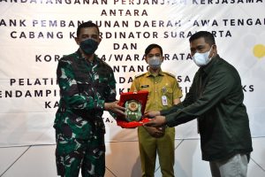 Korem 074/Warastratama bersinergi dengan Bank Jateng launching pelatihan UMKM digital kepada Babinsa
