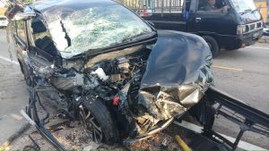Tabrakan di Bluto Sumenep, dua kendaraan ringsek