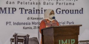 Tingkatkan SDM, Menaker Letakkan Batu Pertama Pembangunan IMIP Training Ground