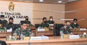 Srenaad Gelar Rapat Evaluasi Sistek Info TNI AD Semester II TA. 2021