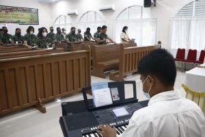 Umat Kristian Lanud Rsn Hadiri Perayaan Natal TNI AU 2021 Secara Virtual