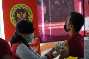 Binda Sulsel Sukses gelar vaksinasi massal di Aula Puskesmas Pangkajene Sidrap