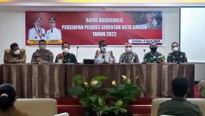 Kasdim 1504/Ambon hadiri rakor Pilkades serentak Kota Ambon