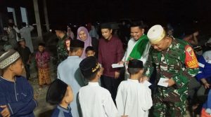 Koramil 1311-02  Bantu  Sebako Kepada Panti Asuhan Darul Muntazar 