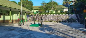 Kasiter Korem 182/JO: Upacara Bendera untuk Tumbuh kan Jiwa Patriotisme