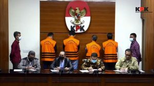Konferensi pers, KPK ungkap, untuk bisa kuliah di Unila dipatok Rp 100-350 juta