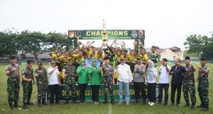 Danrem 132/Tdl secara resmi tutup Piala Kasad Liga Santri  PSSI 2022 Sulteng