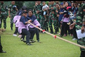 Yonif R-733 Masariku memeriahkan HUT Kemerdekaan RI