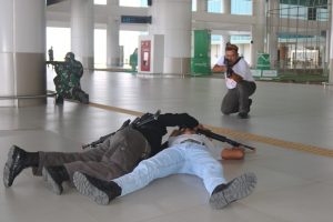 Prajurit Lanud Sugiri Sukani Ikuti Latihan Terintegrasi Perang Semesta.