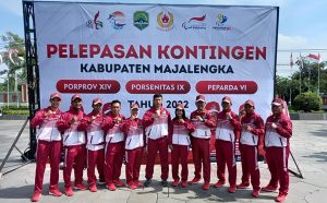 Danlanud Sugiri Sukani Hadiri Pelepasan Kontingen PON Provinsi XIV Porsenitas IX Dan Peparda IV.