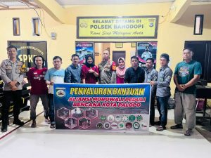 Kapolsek Bahodopi Sambut Aliansi Morowali Peduli Kota Palopo  
