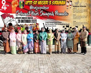 Peringati Hari Sumpah Pemuda SD Negeri 3 Siraman Pekalongan Lampung Timur Gelar Upacara dan Pawai Budaya