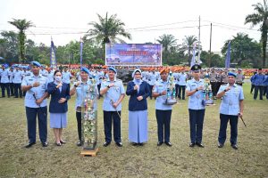 Berikan Ucapan Selamat, Danlanud Rsn Apresiasi Kinerja Satpom