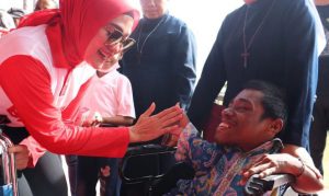 Widya Pratiwi Kampanye Gerakan Masyarakat Hidup Sehat di Kab.Maluku Tenggara