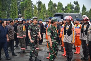 Danlanud RSN Hadiri Apel Kesiapan Operasi Lilin Lancang Kuning 2022