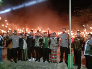 Bupati Landak Buka Pawai Obor Menyambut Bulan Suci Ramadhan 1444 Hijriah