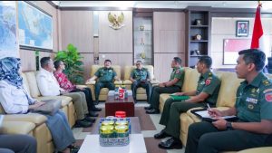 Pererat Silaturahmi, Kasdam Pattimura Terima Audiensi KPU Provinsi Maluku