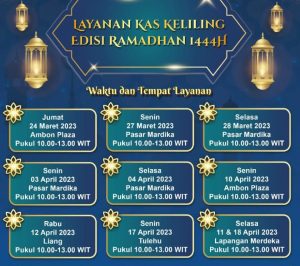 BI Maluku Penuhi Kebutuhan Uang Masyarakat Sambut Ramadhan dan Idul Fitri 1444 H