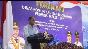 Titus Renwarin Sampaikan Harapan Gubernur Pada Forum OPD Diskominfo se Maluku