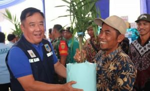 Bupati Lahat Berikan Bantuan Bibit Sawit dan Bibit Pinang Kepada 26 Kelompok Tani