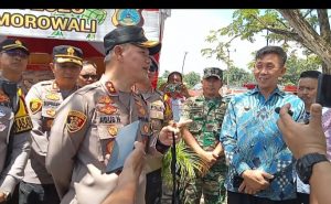 Kapolda Sulteng Irjen Pol Agus Nugroho Tinjau Pos Pam Dan Pos Yan Di Kabupaten Morowali