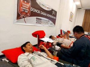 Aksi Donor Darah Warnai HUT ke-78 RI di IMIP